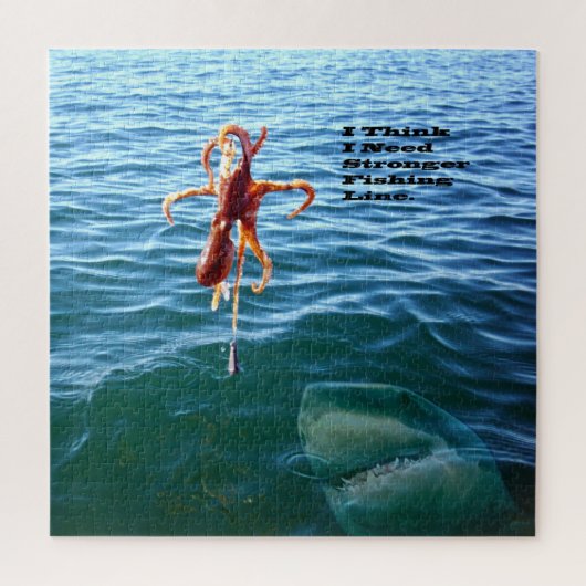 サメおもしろいはタコが欲しい ジグソーパズル (縦)