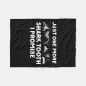 サメおもしろい歯デザイン女子男性へサメ歯 フリースブランケット (正面(横))