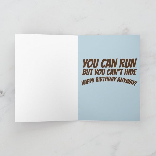 サメおもしろい誕生日カード誕生日にかまれる カード (内部)