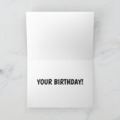 サメおもしろい誕生日カード カード (内部)