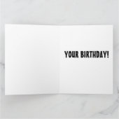 サメおもしろい誕生日グリーティングカード カード (内部)