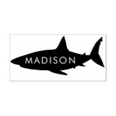 サメかわいい子の名前 ラバースタンプ (インプリント)