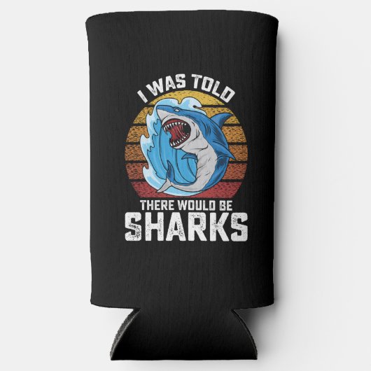 サメがいると言われた スリム缶クーラー (正面)