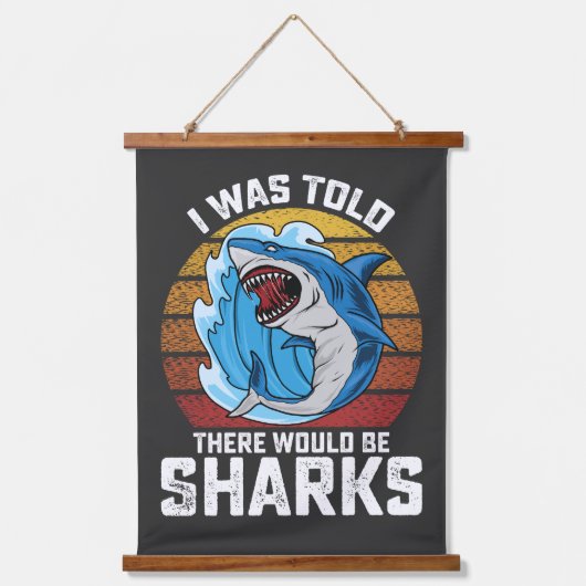 サメがいると言われた 吊り下げ型タペストリー (正面)