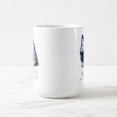 サメがお前を殺すぜ… 面白い引用 コーヒーマグカップ (中央)