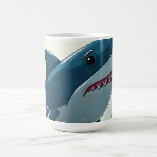 サメがボート近くに コーヒーマグカップ (中央)