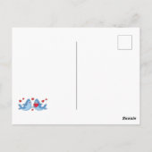 . .サメが可愛い子どもたちのバレンタインデーの友情 ポストカード (裏面)