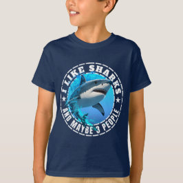 サメが好きかも+ひょっとしたら3人 Tシャツ