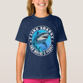 サメが好きな人も+ひょっとしたら3人も Tシャツ