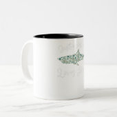 . .サメが好きな女の子 – 贈り物用海 ツートーンマグカップ (正面左)