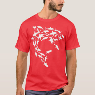 サメが救サメを群れる Tシャツ