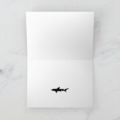 サメが白黒シャークの柄を攻撃 カード (内部)