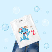 サメちゃんのお誕生日おめでとう ベビーTシャツ