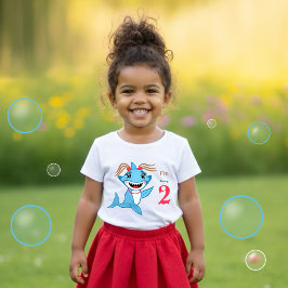 サメちゃんのお誕生日おめでとう ベビーTシャツ