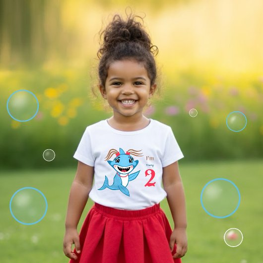 サメちゃんのお誕生日おめでとう ベビーTシャツ