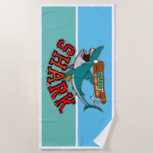 サメでサーフィン