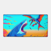 サメとジノウア デスクマット (正面)