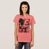 サメとタコ Tシャツ (正面フル)