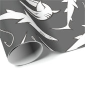 サメとフックパターン ラッピングペーパー (ロールコーナー)