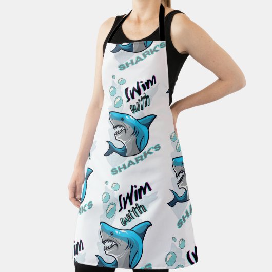 サメと泳ぐ エプロン (インサイチュ)