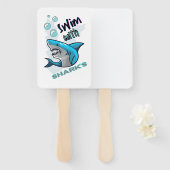 サメと泳ぐ ハンドファン (正面&裏面)