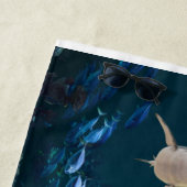 サメと泳ぐ ビーチタオル (インサイチュ)