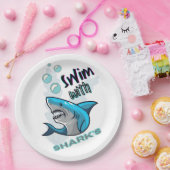 サメと泳ぐ ペーパープレート (パーティー)