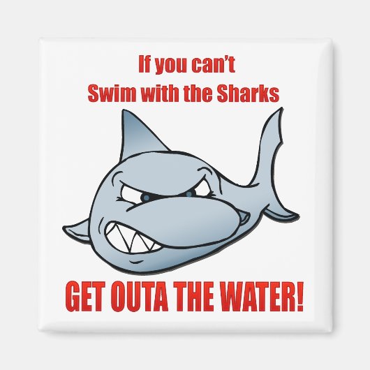 サメと泳ぐ マグネット (正面)