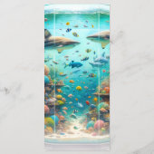 サメと魚のアクアティック水彩水族館メニュー メニュー (裏面)