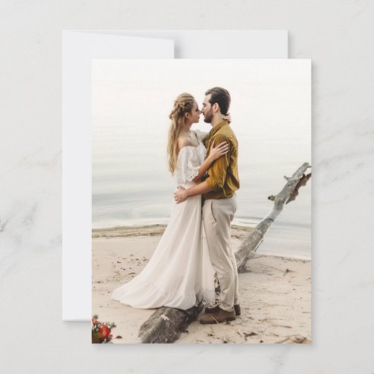 サメと魚の水中競技水の色の保存日付 招待状 (裏面)