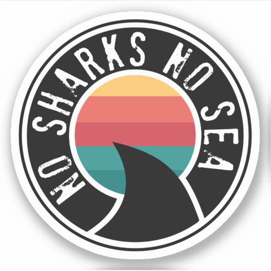 サメなし海 シール (正面)