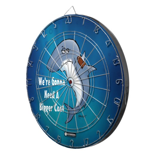 サメにはもっと大きなコートの漫画がおもしろい必要 ダーツボード (正面右)