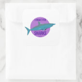 サメに向かって休憩 スクエアシール (バッグ)