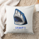 サメに殺される仲間…おもしろい引用文 クッション (ブランケット)