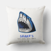 サメに殺される仲間…おもしろい引用文 クッション (裏面)