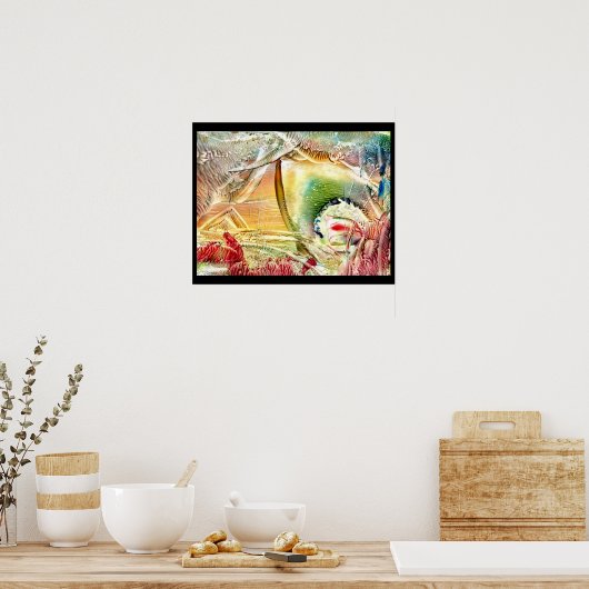 サメに襲われた海 ポスター (キッチン)