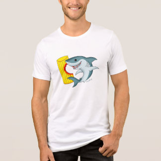 サメに襲われた! トライブレンドTシャツ
