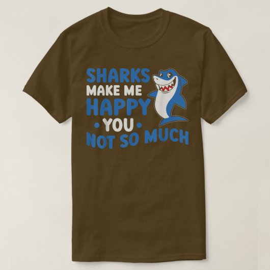 サメに逢っても嬉しくない Tシャツ (デザイン正面)