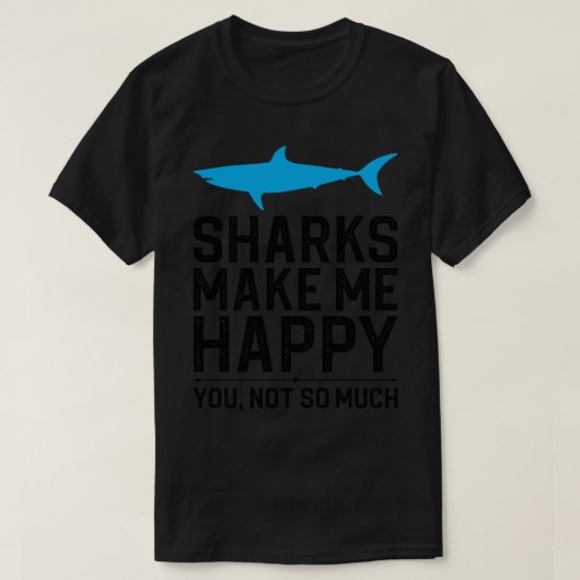 サメに逢っても嬉しくない Tシャツ (デザイン正面)