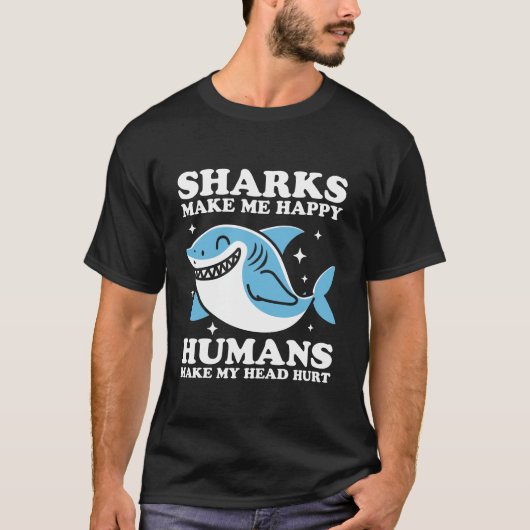 サメに逢って嬉しい Tシャツ (正面)