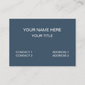 サメのように前進することに焦点を合わせたサメ 名刺 (裏面)