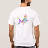 サメのアートTシャツ Tシャツ (裏面)