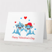 サメのカップル カード (正面)