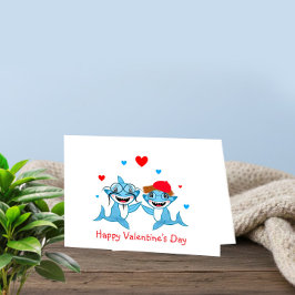 サメのカップル カード