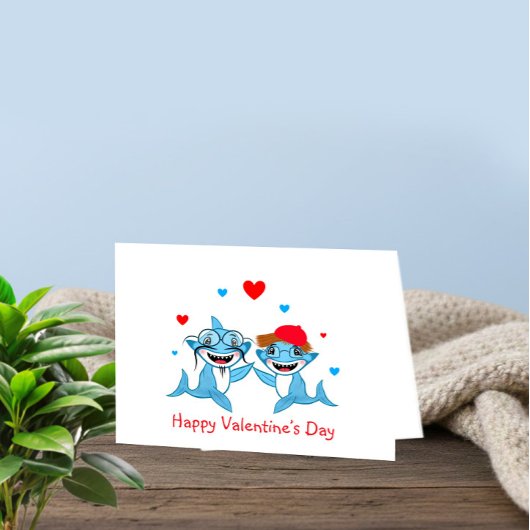 サメのカップル カード