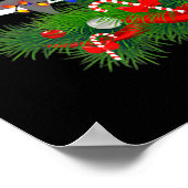 サメのクリスマスツリーサメ愛好家の男性の女性のギフト ポスター (角)