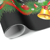 サメのクリスマスツリーサメ愛好家の男性の女性のギフト ラッピングペーパー (ロールコーナー)