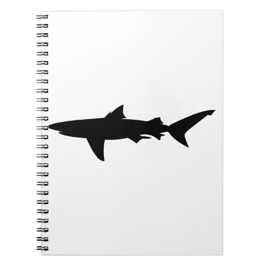 サメのシルエット ノートブック (正面)