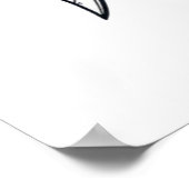 サメのスケッチ ポスター (角)