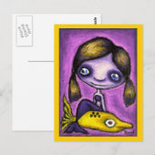 サメのタクシーの人魚 ポストカード (正面/裏面)